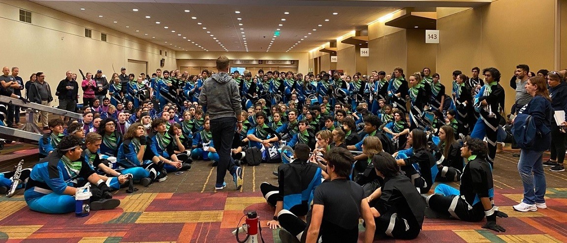 Johnson High School band at 2021 Bands of America Grand National Championships