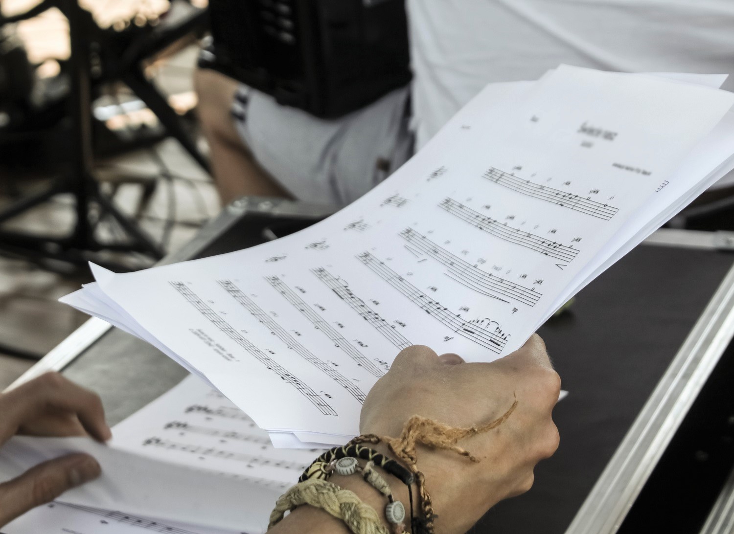 looking through music pexels