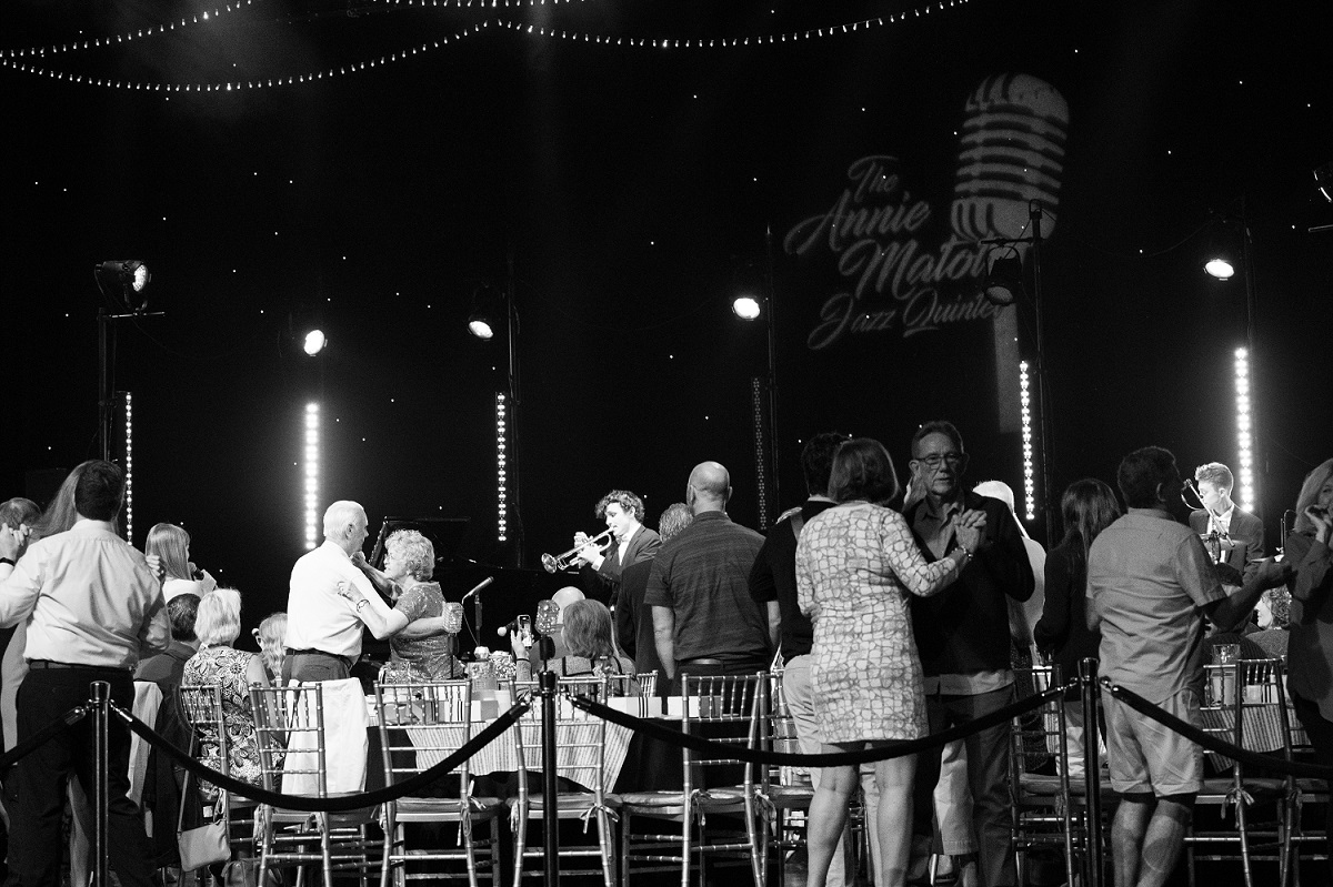 black white couples dancing