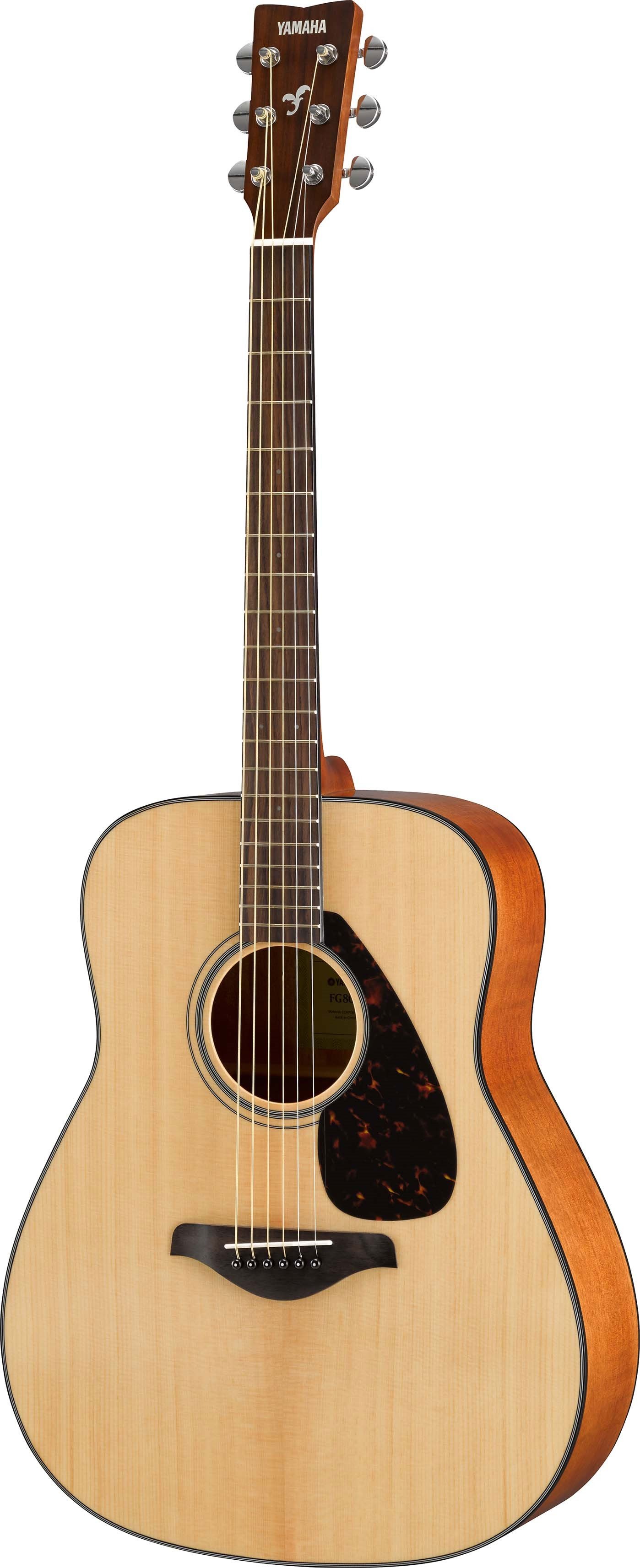 FG800J Acoustic guitar with natural wood finish.