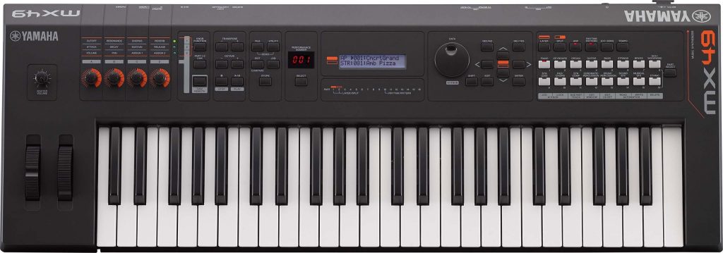 mx_series Yamaha MX49 electronic synthesizer keyboard.