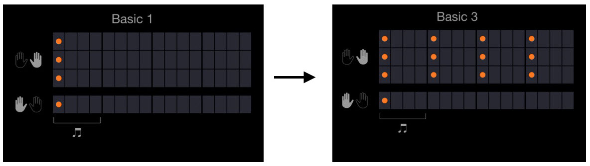 audio to score 11 Screenshot of app showing impact of choices made.