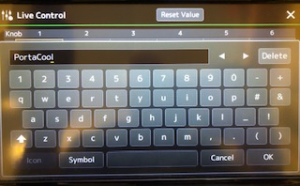 Genos Assign 11 Screenshot of onscreen keyboard.