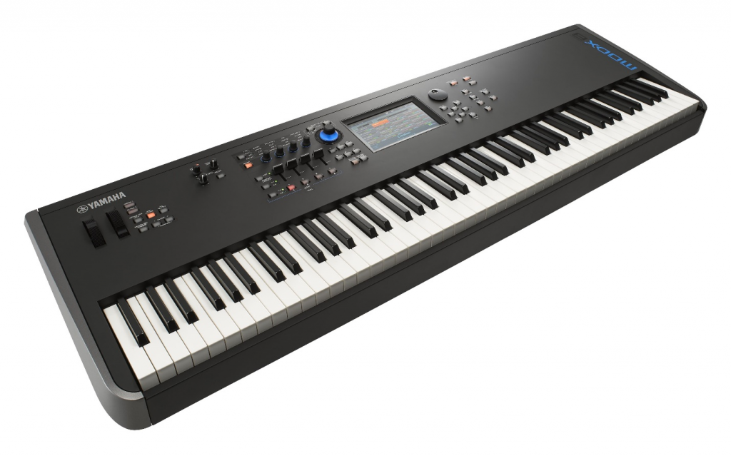 Electronic synthesizer keyboard.