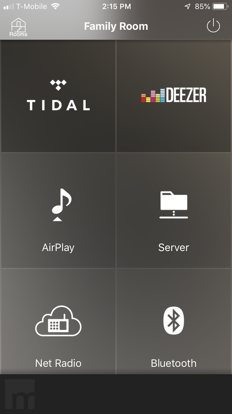 HiFi Quality Audio Body Image 2 An image of a user screen from the Yamaha MusicCast App.