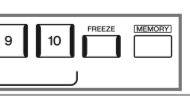 REg Memory Button Diagram showing memory button on panel.