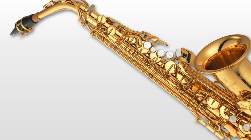 closeup of sax