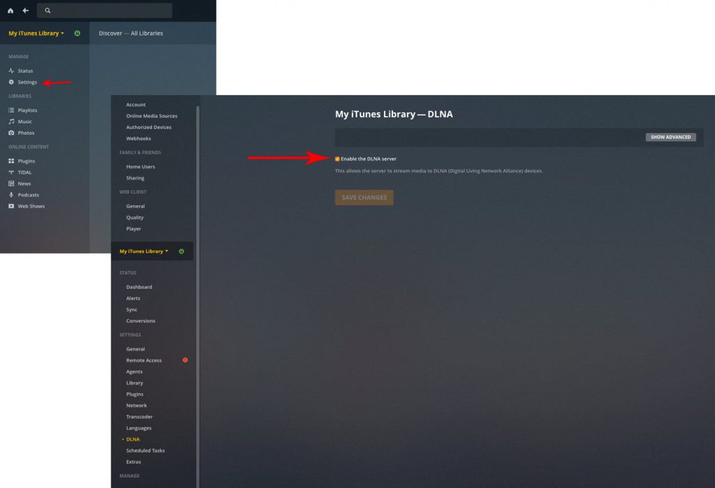 plex settings for dlna 1 compiled Screenshots.