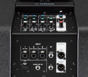 STAGEPAS-1K-mixer Closeup of the mixer controls.