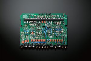 Square printed circuit board.