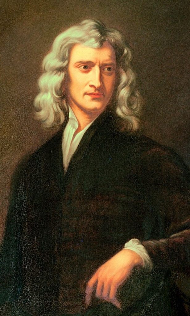 Isaac Newton Painted portrait of Isaac Newton.