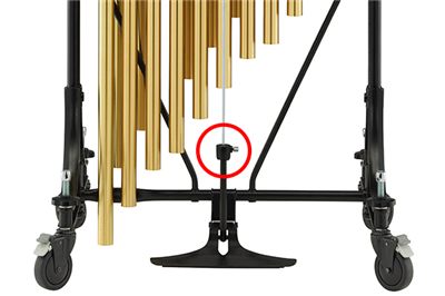 Damper rod attachment system.
