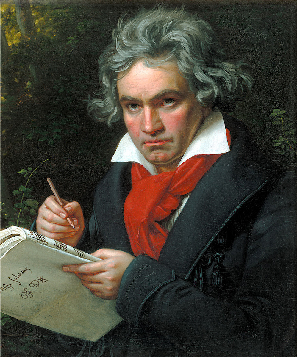 Beethoven Painted portrait of Ludwig van Beethoven.