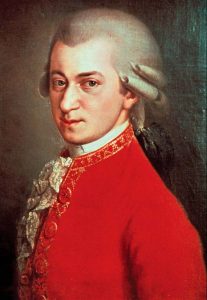 Mozart Painted portrait of Wolfgang Amadeus Mozart.