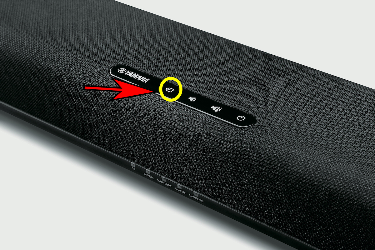 bluetooth-mode-switch-icon Illustration showing arrow icon on sound bar.