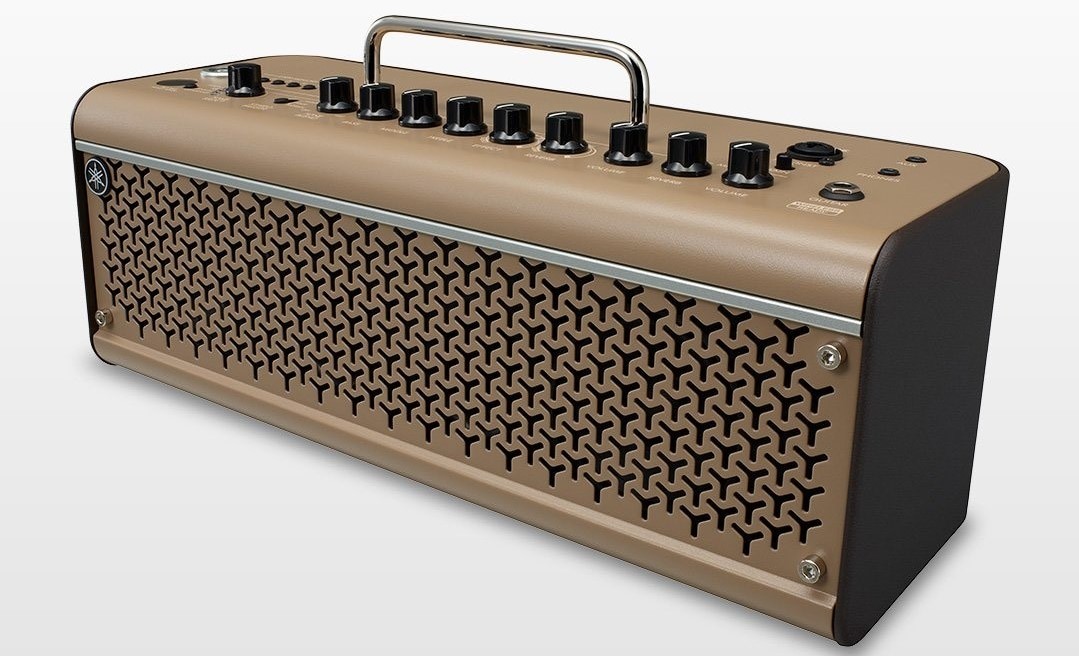 THR30IIA Rectangular guitar amp with knobs on top and a handle.