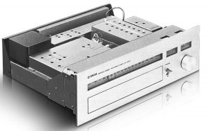 Cover removed from an FM tuner.