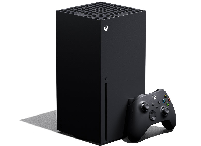xbox-series-x View of console and the controller unit.