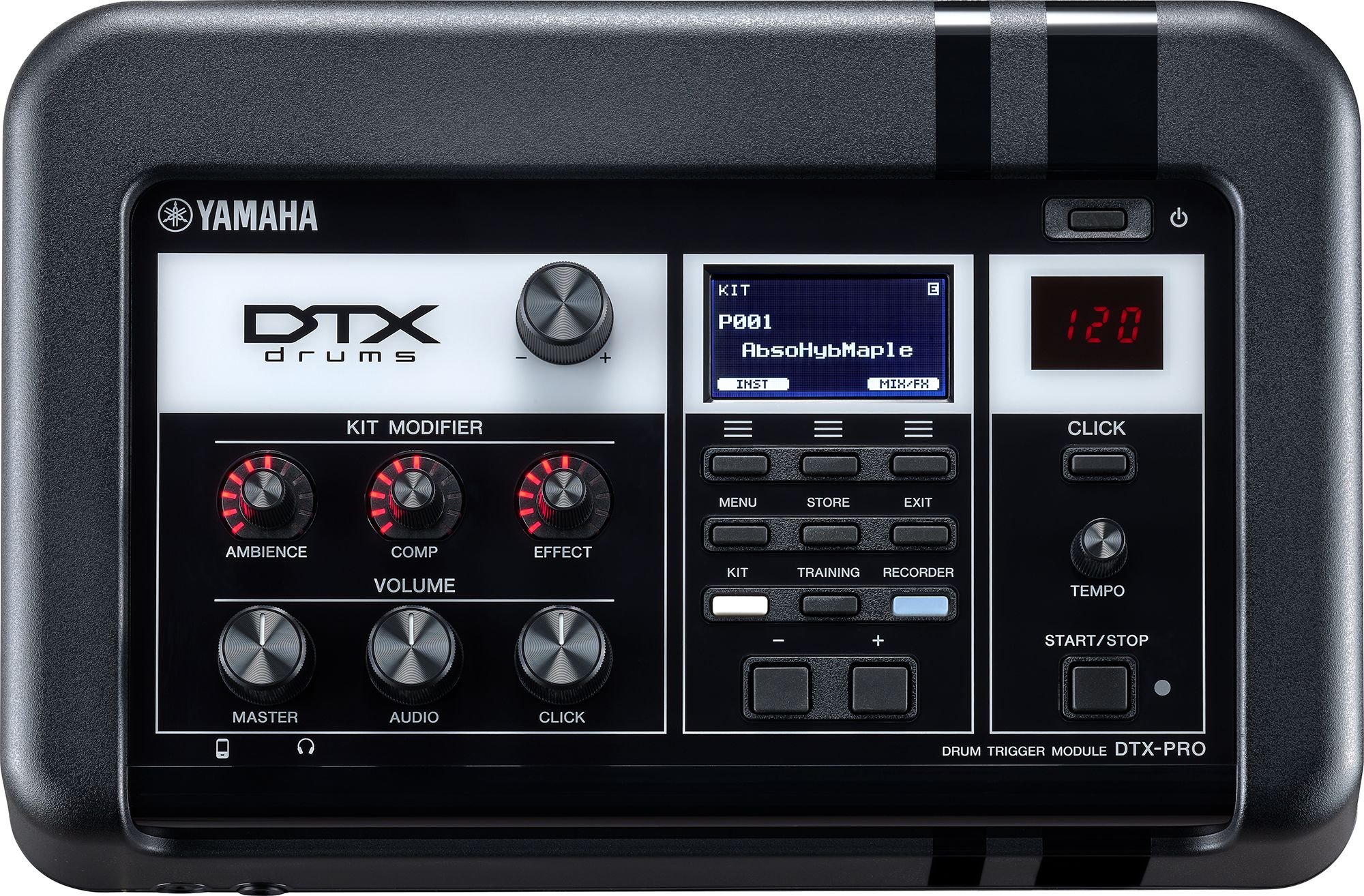 LiveDrumming_Fig1 Closeup of control panel.