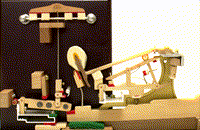 Piano-action-from-YMIG Gif showing how piano key strike triggers strike on string on soundboard.