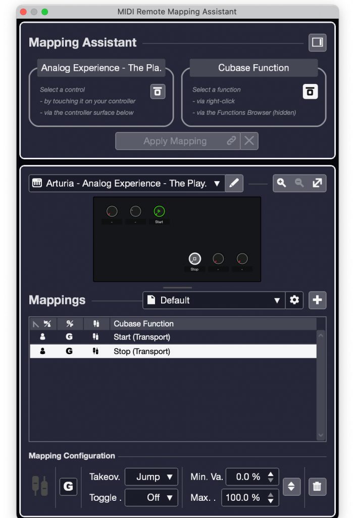Cubase-12-Fig.-1-Mapping-Assistant Screenshot.