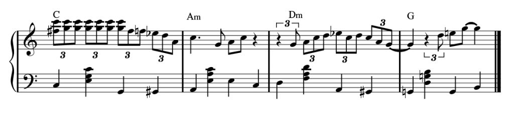 Musical annotation.