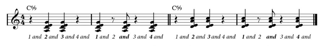 Musical annotation.