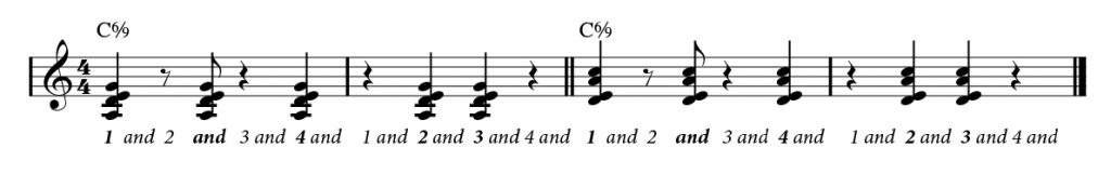 Musical annotation.