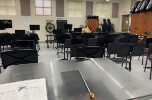 classroom setup from podium