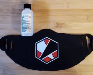 face masks with band's logo