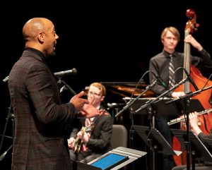 Dr. Joseph Jefferson conducting SEMO jazz band