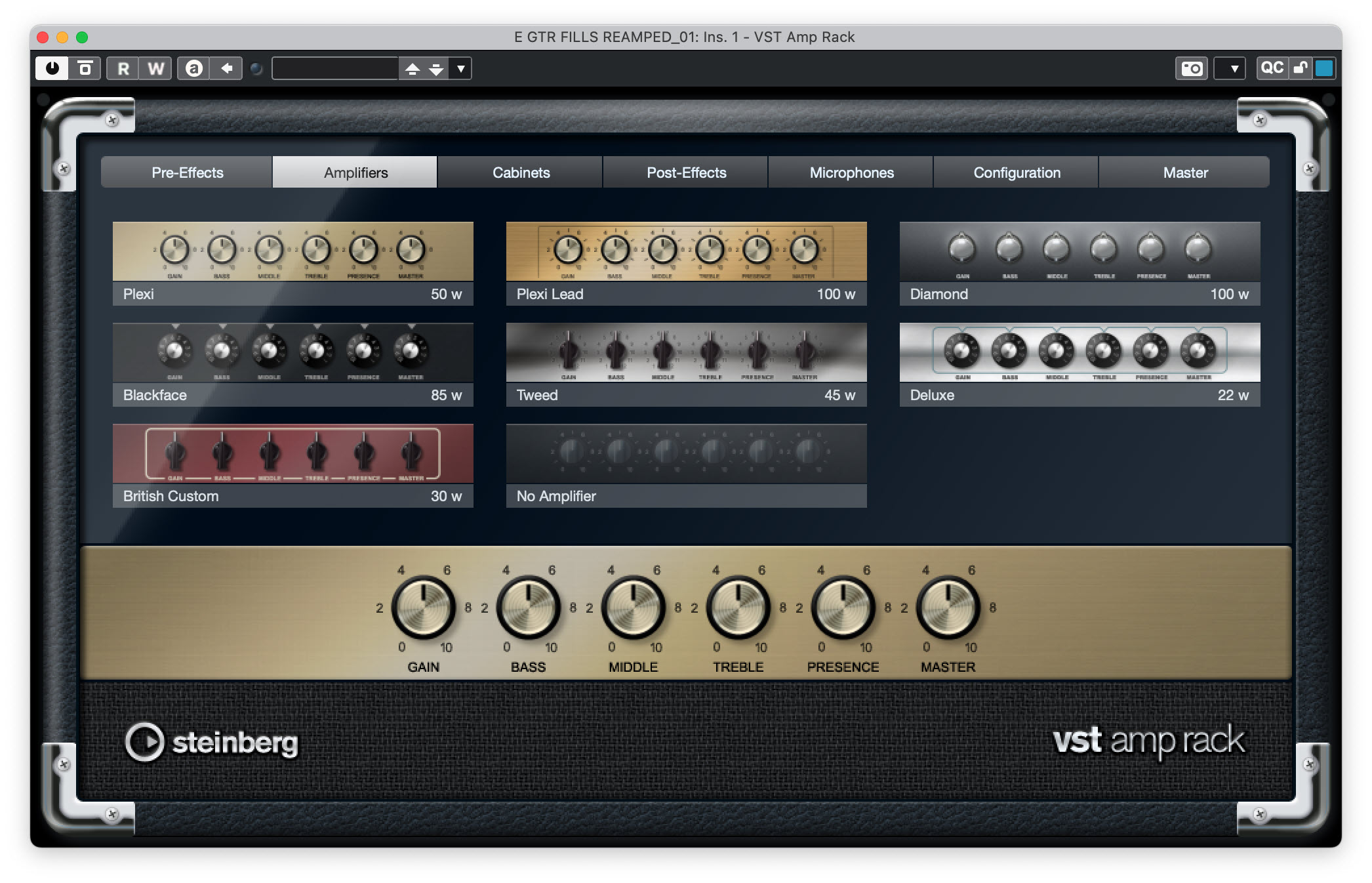 Fig.-2-VST-Amp-Rack View of front panel.
