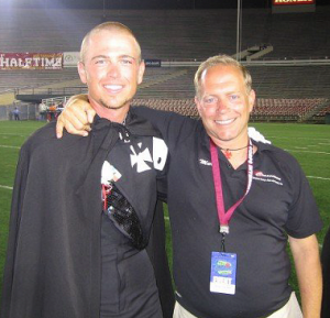 Jarrett Lipman and Mark Chambers during his Crossmen days