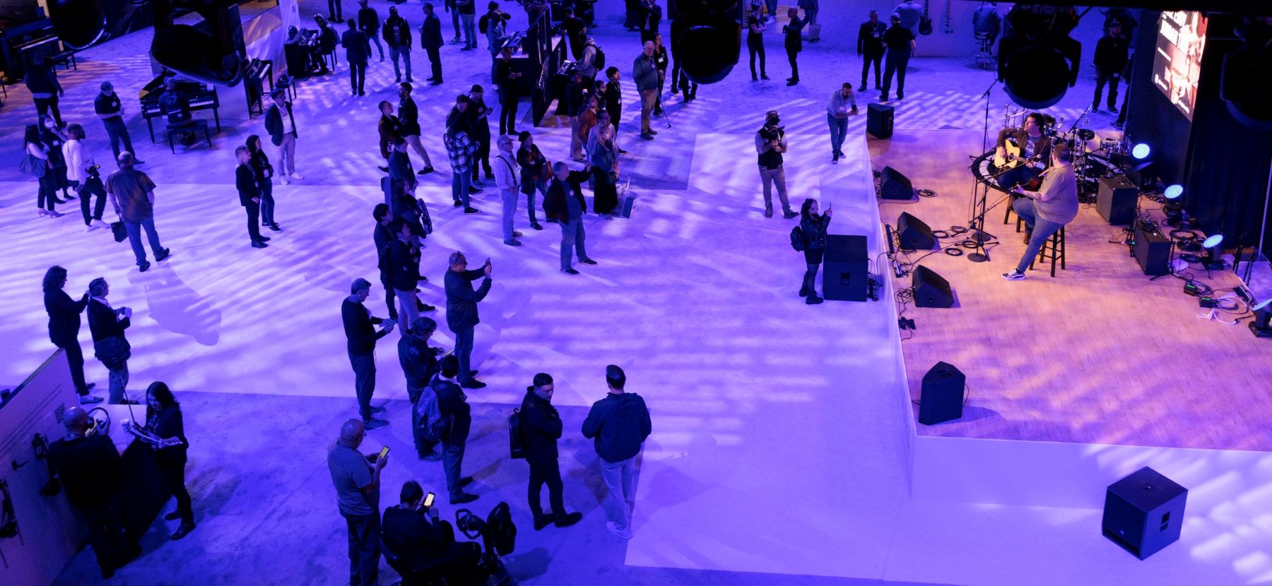 NAMM-2023-Recap-body-image-3 View of busy convention center as seen from above.