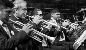 performance by horn quartet