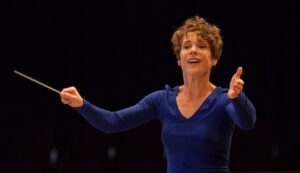 Yamaha Master Educator Emily Threinen conducting