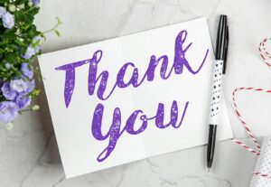 thank you card