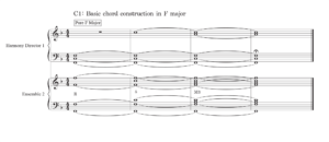Figure 3: Basic Chord Construction in F Major
