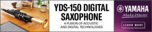 The Yamaha YDS-150 Digital Saxophone has a fusion of acoustic and digital technologies.