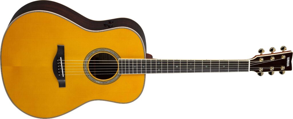 An acoustic guitar.