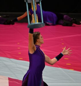 Westfield High School student during performance