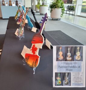 Painted Fiddle Project on display